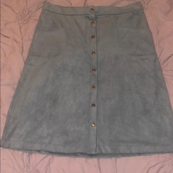 Sophie Max Dresses & Skirts - Blue Velvet Skirt